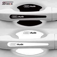 Sieece Car Door Handle Protector Auto Door Bowl Anti-Scratch Protector Film For Audi A3 A4 B8 B9 A6 