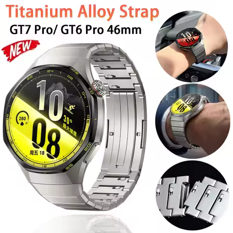Official No Gap Titanium Alloy Strap For Huawei Watch GT7 Pro GT6 Pro 46mm Quick Fit Lightweight Com