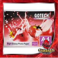 Gotech 115gsm Glossy Photo Paper, 100 pieces