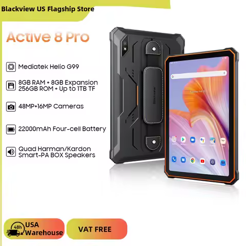 Blackview Active 8 Pro Rugged Tablet 10.36" 2.4K Display Helio G99 16(8+8)GB+256GB 22000mAh 48MP+16M