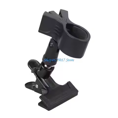 H4GA Hair Dryer Holder Metal Base 360 Degree Rotating Blow Dryer Stand Replacement for Clamp Microph
