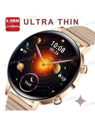 Ultra-Thin Women's Smart Watch AMOLED HD Screen Sports Bracelet, Heart Rate Monitoring, Bluetooth Ca