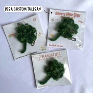 GANTUNGAN KEYCHAN CLOVER LEAF | CLOVER LEAF KEYCHAIN | Feather wire keychain | PIPE CLEANER KEYCHAIN