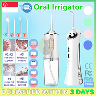 [✅SG Ready Stock] Oral irrigator Water floss Electric Tooth cleaning Healthy Oral care USB recharge Portable 3 Modes 衝牙器