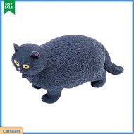 canaan|  Tpr Cat Toy Fidget Toys Adorable Fat Cat Squishy Toy for Stress Relief Fun Sensory Fidget Toy for Kids and Adults Cute Kitten Decompression Toy Party Favor