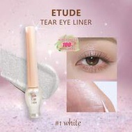 TEAR Eyeliner #1 White | Transparent Base, Infused With Ultra-Fine Glitter | Dazzling Shine | Waterp