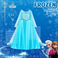 現貨🧙🏻‍♂️🧙🏻女童cosplay FROZEN elsa服裝 6 件套 兒童ELSA衣服夢想工作衣服職業扮演故事書 角色扮演公益金便服日衣服 萬聖節衣服 pilot Cosplay costume