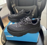 全新正貨 HOKA ONE ONE Bondi 8 邦代8 減震防滑耐磨 低幫跑步鞋 男女同款 黑色