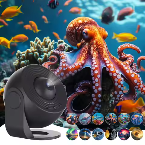 Ausyle Galaxy Projector Star Starry Sky Universe Night Light Projector LED Lamp Jellyfish Room Decor