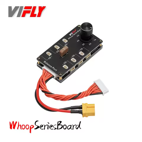 VIFLY Whoop Series Board Balance Charging Board 6 Port 1S LIPO Battery XT60 Input for PH2.0 BT2.0 / 