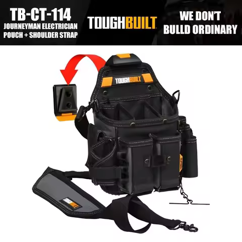 ToughBuilt TB-CT-114 Journeyman Electrician Pouch Shoulder Strap Tools Packaging Bag