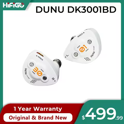 DUNU DK3001BD 1DD+4BA+4Micro Planar Drivers In Ear Monitor Earphone HiFi Wired Hybrid Earphones MMCX