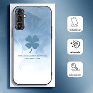 Ốp Lưng cho SAMSUNG GALAXY A14 A24 A34 A54 Mặt kính cường lực cao cấp HOẠ TIẾT CẨM THẠCH