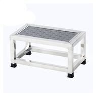 Stainless Steel Single Double-layer Footstool Ladder Household Indoor Two-step Ladder Hospital Small