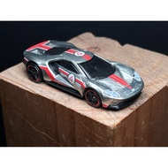 1/64 scale model cars simulating HOT WHEELS Basic Ford GT cars of different types (used)