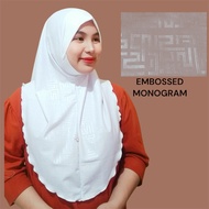 EMBOSSED MONOGRAM BOKITTA INSPIRED INSTANT HIJAB COLLECTION