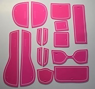 KINMEI Honda FIT Pink GK3 4 5 6 GP5 Series Custom Design Interior Door Pocket Mat Drink Holder Non-S