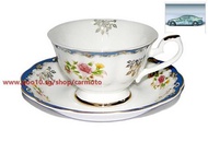 Bone china peony coffee cup blue mountain coffee cup single product coffee cup dish set flower cup 1