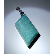 Natural Crystal Amazonite Pendant / Loket Amazonite Kristal 天然老矿天河石吊坠