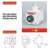 Hộp Nút Điều Khiển LA53 Chống Nổ Bỏ Khóa Khóa Khẩn Cấp Bắt đầu/Đóng Bằng Hợp Kim Nhôm Chất Liệu Hợp 