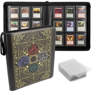 CASEMATIX Top Loader Binder for 252 Toploaders 9 Pocket Toploader Binder 3" x 4" Card Holders Pokemo
