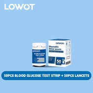 Glucose Test Strip (50pcs Blood Glucose Test Strip + 50pcs Lancets)