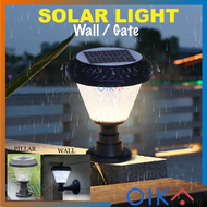 PILLAR / WALL 3 TONE Solar Light Outdoor Lighthing With Remote Lampu Solar Outdoor Lighthing IP65 Waterproof Lampu Solar