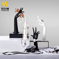 Hand Model Lucky Artificial Hand Black White PX0N