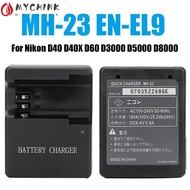 CHINK Camera Battery Charger Stable Portable LED Indicator EN-EL9 Power Adapter for Nikon D40 D40X D60 D3000 D5000 D8000