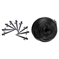 1x 50M Watering Tubing Hose Pipe 4/7mm Hose Drip Garden Irrigation System & 60 Pack Adjustable Irrig