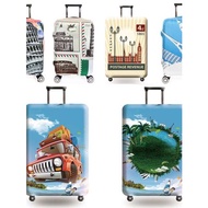 luggage wheel cover rimowa luggage cover Fashion Cute Luggage Protective Cover Thickened Elastic Suitcase Protective Cover 28/30/32 Inch
