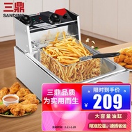 MHTripod Electric Fryer Commercial Timing Deep Frying Pan Fried Machine Fryer Chips Deep Fryer Chicken Fillet Fried Chi