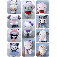 Sanrio Plush Handphone Back Clip with Long Sling Strap