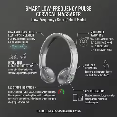 Neck Device Vagus Nerve Stimulation Promotes Calm Deep Relaxation Supports Sleep Quality Relieves In
