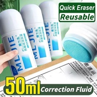 Fast-drying 50ml Thermal Paper Correction Fluid Eraser Package Parcel Box Id Information Protector A