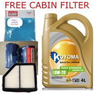 HONDA HRV T7A, AIR FILTER + OIL FILTER + KOYOMA 0W20 FULLY SYNTHETIC ENGINE OIL fc
