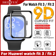 9D Curved Soft ฟิล์มใสกันรอย for Huawei Watch Fit 3 ฟิล์ม for Huawei Watch Fit 2 ฟิล์ม Full Cover Protective Film Explosion Proof Anti Scratch ฟิล์ม for Huawei Fit3 Fit2 ฟิล์มกันรอย Full Screen Protectors Film