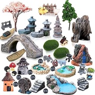 Fairy Garden Accessories Outdoor, 42 Zen Accessories, Miniature Decorations Supplies for Micro Lands