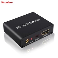☄HDMI ARC Audio Extractor DAC ARC L/R Coaxial SPDIF Jack Extractor Return Channel Converter For 】♡