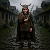 Cross-Border Halloween Costume Candy-Costume Viking Pirate Warrior Costume Medieval Retro Costume