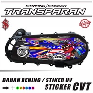 TRANSPARENT CVT BLOCK STICKERS CVT VARIATION STICKERS MOTORCYCLE STICKERS