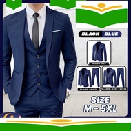 baju jaket blazer lelaki termasuk seluar warna hitam biru pilihan original tt255qq