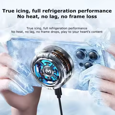 MEMO CX08 Mobile Phone Ice Cooler Magnetic Cooling Fan Case Radiator For PUBG Gaming Back Clip Cool