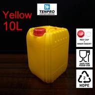 [NEW] 10L 10 Liter Jerry Can / Plastic Bottle / HDPE Container / Water Tank / Tong Air Drum / Bekas 