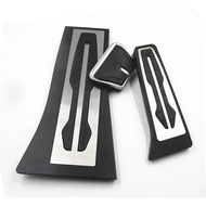 LHD Gas Fuel Brake Footrest Pedal Plate Pad AT For BMW X5 X6 F15 F16 E70 E71 E72 Pedals Pad Car Acce