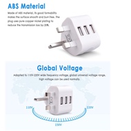 UK Wall Plug Adapter Fast Charger Compact USB Travel Adapter Charger