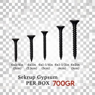 Gypsum Screws 2cm 2.5cm 3cm 4cm 5cm 1 box 700 gr driwall screws 700GR black gypsum screws - Sharp, D