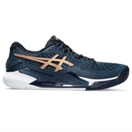 Asics Gel-Resulition 9" Blue Goal Tennis Shoes