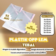 READY - THICK OPP Plastic 6x12/7x12/8x12/9x12/10x12/11x12/12x12 THICK Glue Plastic Bread/ Cake/ Souv