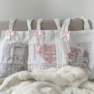 Mocorie - Twyla Coquette Totebag Coquette Ribbon Totebag Ribbon Bow Totebag Ribbon Coquette Totebag 